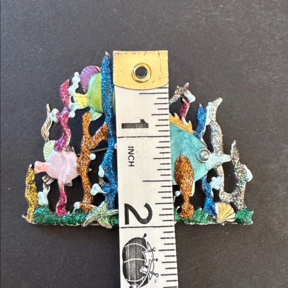 Vintage Under the Sea Fish and Coral JJ Brooch - Picture 5 of 13